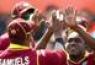 West Indies players celebrate